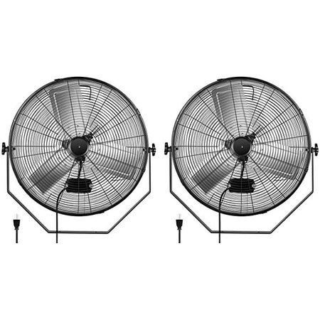 SIMPLE DELUXE 24 inch Wall-Mount Fan, 2 pack HIFANXWALLMOUNT24X2